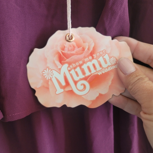 Show Me Your Mumu, Caitlin Ruffle Maxi Dress, Merlot,‎ Size Medium - Picture 7 of 7